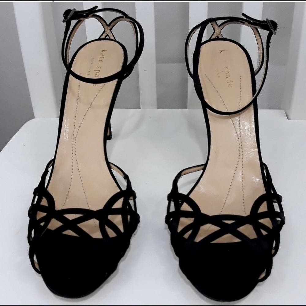 👠 Kate Spade ♠️ 👠black satin dress shoes
